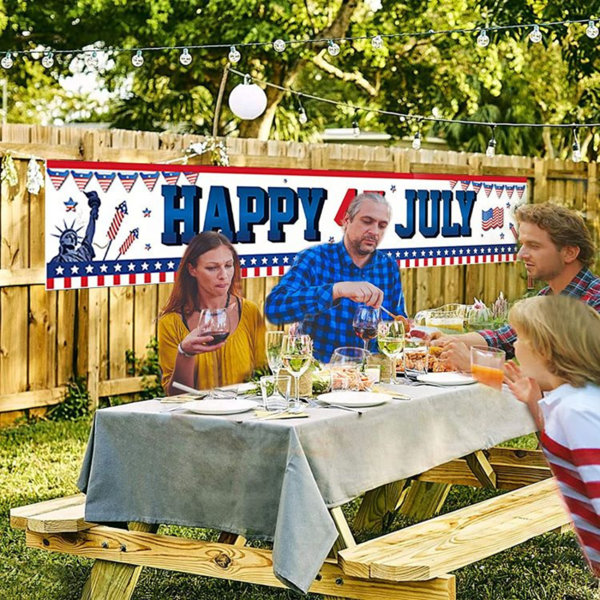 The Holiday Aisle® 4Th Of July Banner Sign For Outdoor Patriotic Theme